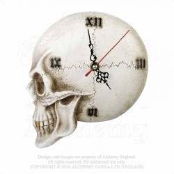Zegar ścienny Tempore Mortis Skull Wall Clock Alchemy